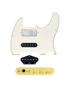 920D Custom Mason Style Loaded Pickguard for Nashville Tele With Parchment Pickguard and TMAS-G Control Plate