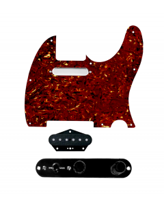 920D Custom Texas Grit Loaded Pickguard for Tele With Tortoise Pickguard and T3W-B Control Plate