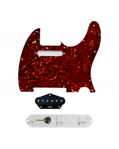 920D Custom Texas Grit Loaded Pickguard for Tele With Tortoise Pickguard and T3W-C Control Plate