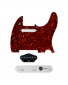 920D Custom Texas Grit Loaded Pickguard for Tele With Tortoise Pickguard and T4W-REV-C Control Plate