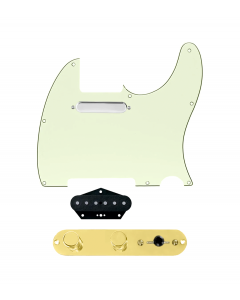 920D Custom Texas Vintage Loaded Pickguard for Tele With Mint Green Pickguard and T3W-REV-G Control Plate