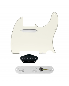920D Custom Texas Vintage Loaded Pickguard for Tele With Parchment Pickguard and T3W-REV-C Control Plate