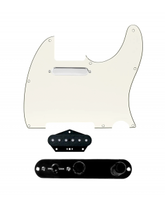 920D Custom Texas Vintage Loaded Pickguard for Tele With Parchment Pickguard and T4W-B Control Plate