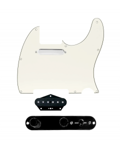 920D Custom Texas Vintage Loaded Pickguard for Tele With Parchment Pickguard and T4W-REV-B Control Plate