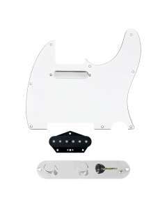 920D Custom Texas Vintage Loaded Pickguard for Tele With White Pickguard and T3W-REV-C Control Plate