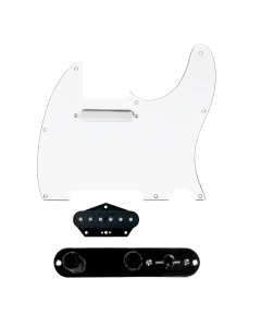 920D Custom Texas Vintage Loaded Pickguard for Tele With White Pickguard and T4W-REV-B Control Plate
