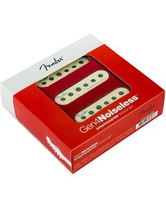 Genuine Fender GEN 4 Noiseless Stratocaster/Strat Guitar Pickup Set - AGED WHITE