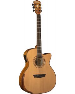 Washburn WCG66SCE Comfort Deluxe Series Cedar Acoustic-Electric Guitar