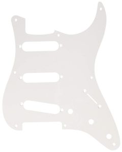 Genuine Fender '57 Strat/Stratocaster 8-Hole 1-Ply Guitar Pickguard - WHITE