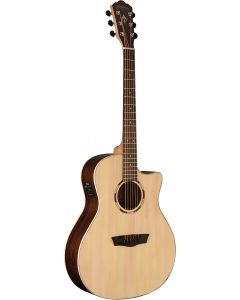 Washburn Woodline WLO20SCE Orchestra Cutaway Acoustic-Electric Guitar - Natural