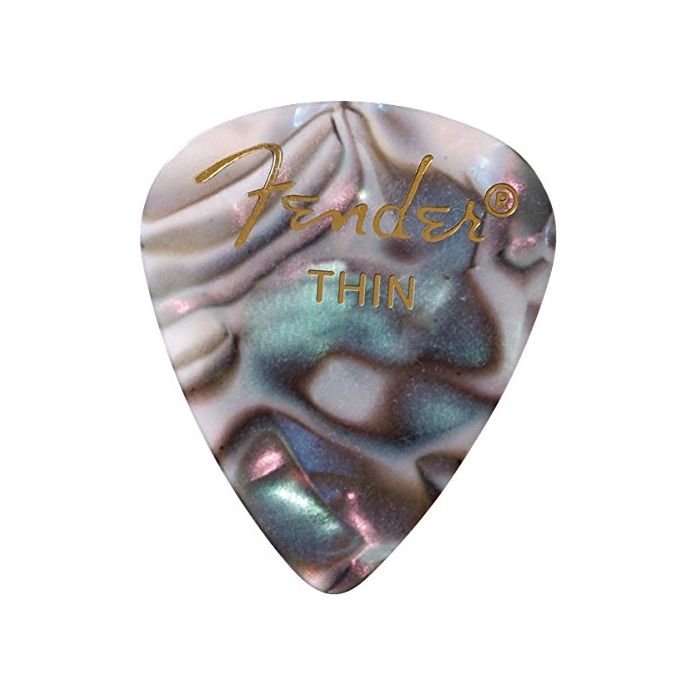 Fender 351 Premium Celluloid THIN Guitar Picks - 144 Count (Gross) ABALONE