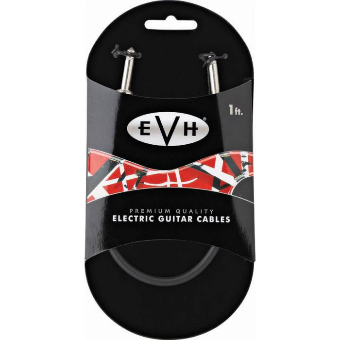 EVH Eddie Van Halen Series Premium Guitar Patch Cable, Straight Ends, 1' ft.