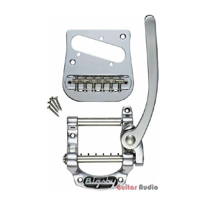 Bigsby B5 Fender Telecaster Tele Guitar Vibrato Tailpiece Kit w/ Bridge - CHROME