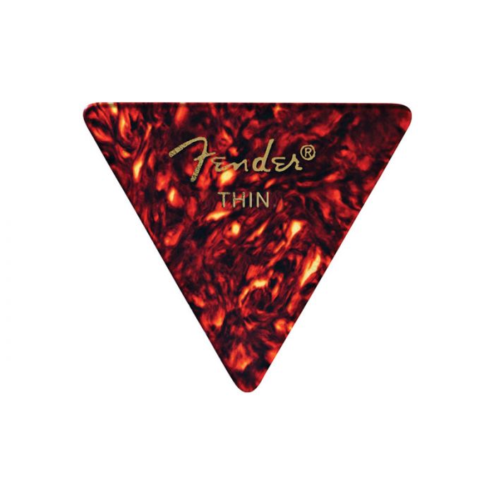 Fender 355 Triangle Shape Guitar Picks - SHELL, THIN - 12-Pack (1 Dozen)