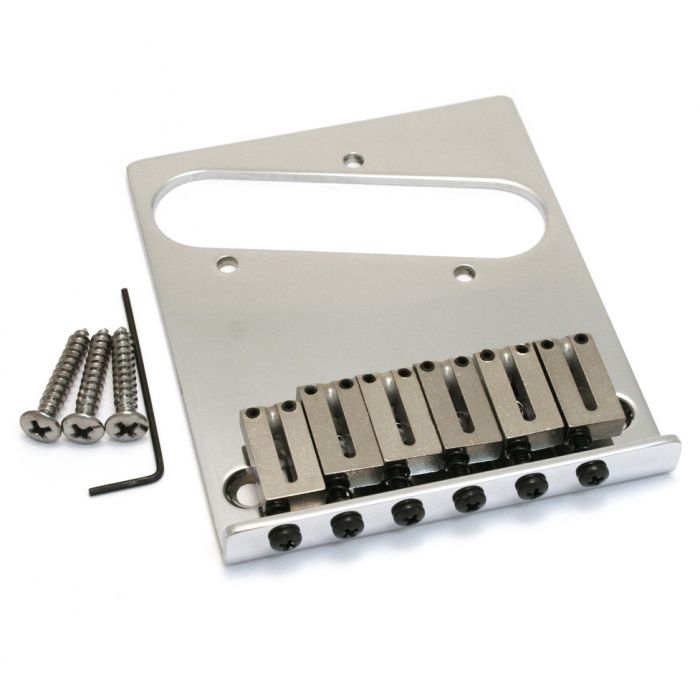 Genuine Fender American Standard Series 6-Saddle Tele Telecaster Bridge - CHROME