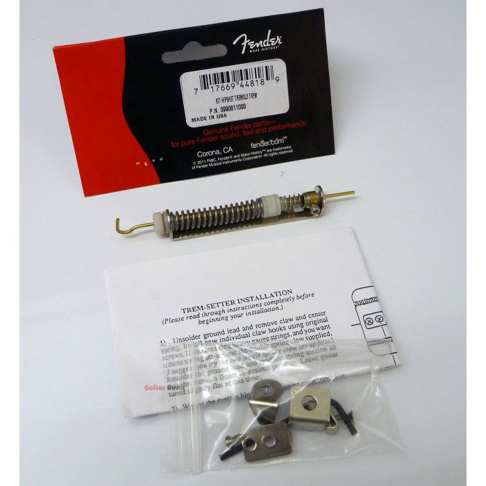 Genuine Fender Tremsetter Strat Guitar Tremolo Stabilizer Kit