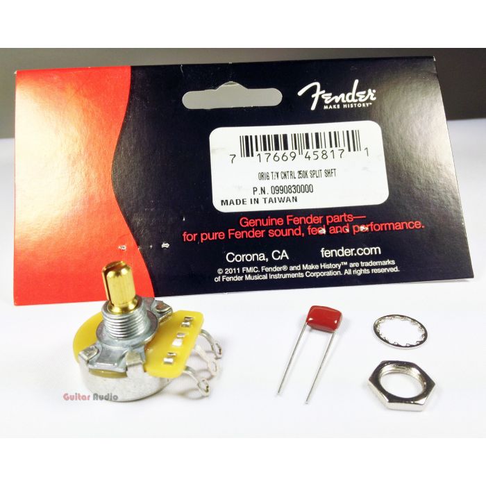 Genuine Fender CTS 250k Pot Split Shaft Guitar Volume/Tone Control Potentiometer