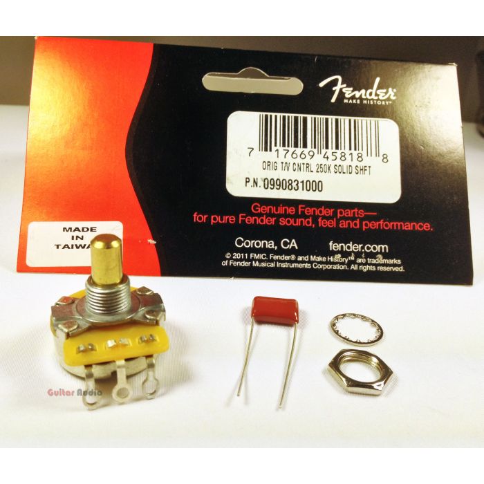 Genuine Fender 250K Pot Solid Shaft CTS Volume/Tone Guitar Control Potentiometer