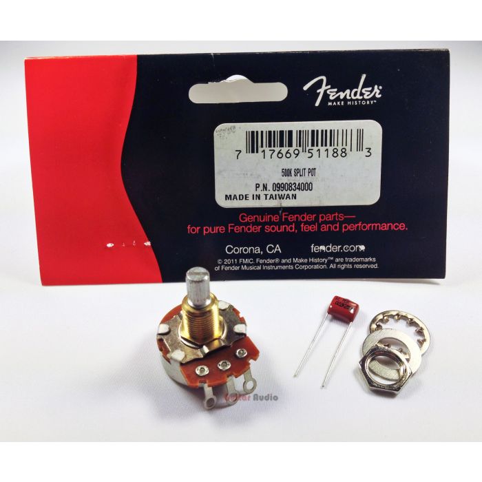 Genuine Fender 500K Split Shaft Pot CTS Guitar Volume/Tone Control Potentiometer