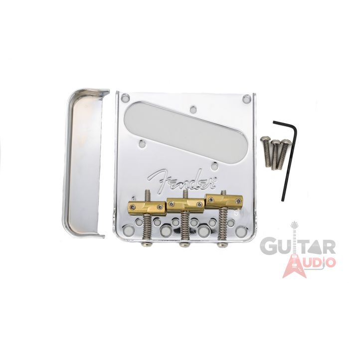 Genuine Fender Bridge Assembly Set for AMERICAN PRO Telecaster / Tele - Chrome 