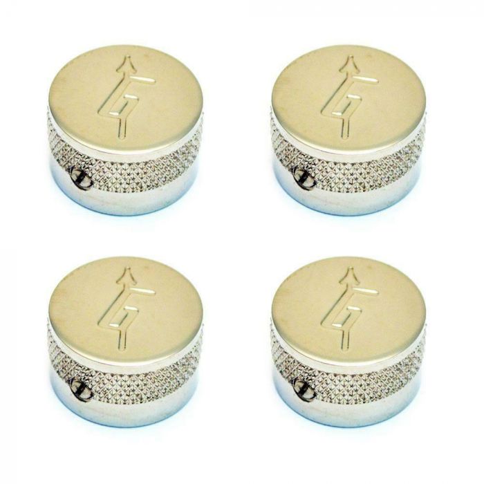 Genuine Gretsch G-Arrow Guitar Knobs for US Solid Shaft Pots (SET OF 4) NICKEL