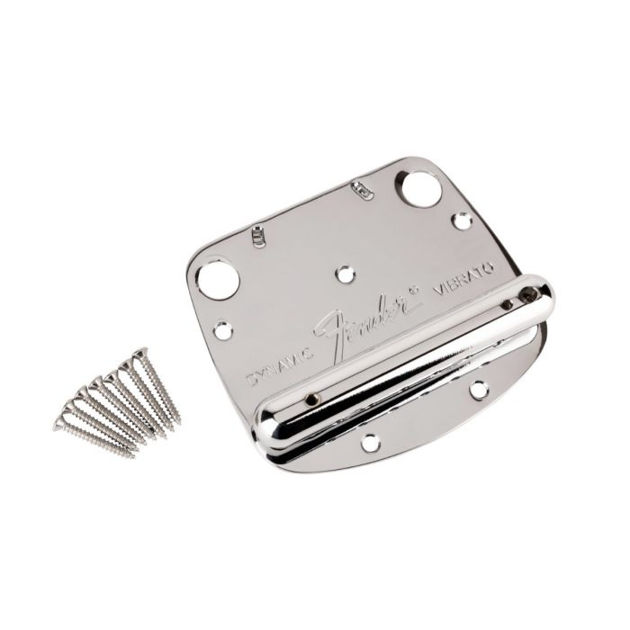 Genuine Fender Mustang Vibrato Dynamic Bridge Stoptail/Hardtail - Chrome