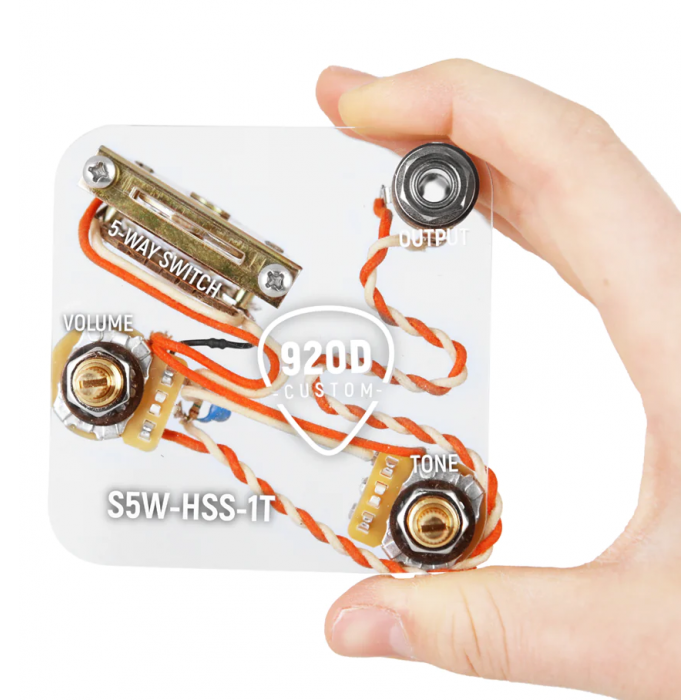 920D Custom S5W-HSS-1T Single-Tone 5-Way Wiring Harness for Strat