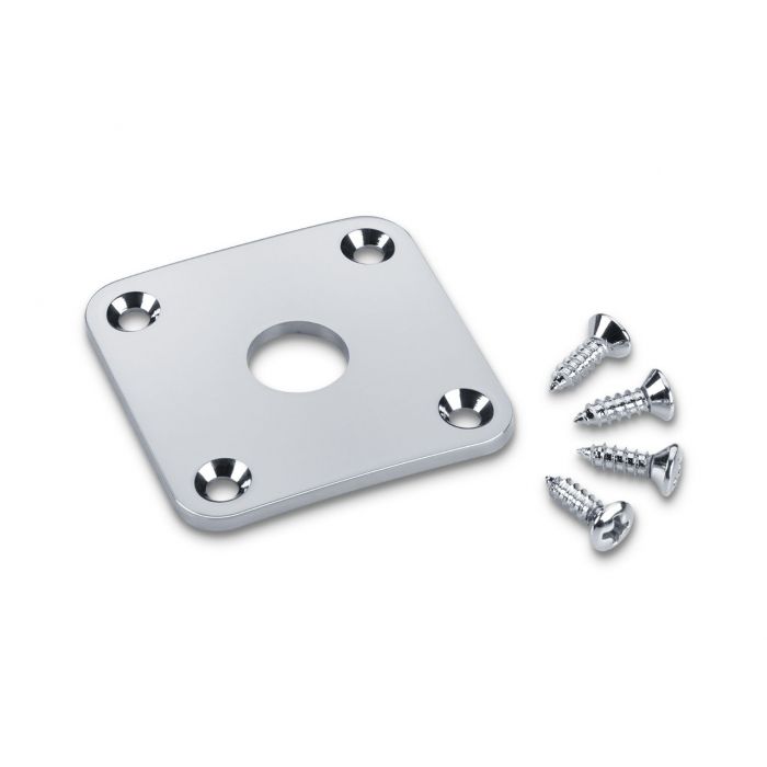 Schaller Input Jack Plate for Gibson Les Paul Guitar - CHROME - 15190200