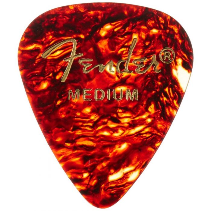 Fender 351 Shape Premium Classic Guitar Picks, MEDIUM, Tortoise Shell (12-Pack)