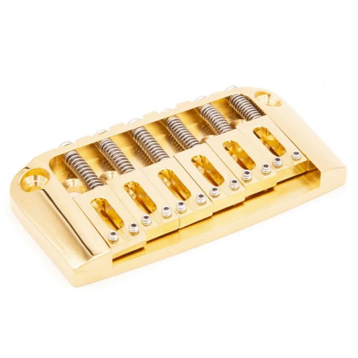 Hipshot Ibanez Gibraltar Replacement Hi-Mass Bridge 6-String, GOLD 4IBG06G