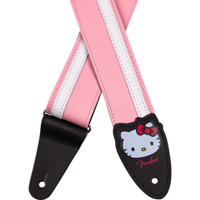 Fender X Hello Kitty Official Leather Guitar Strap, Pink