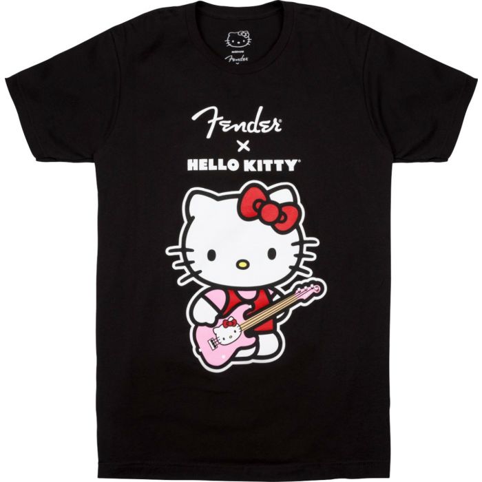 Fender X Hello Kitty Official Front Logo Tee/T-Shirt, SMALL (S)