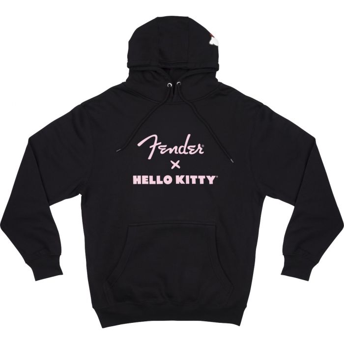 Fender X Hello Kitty Official Black Hoodie Sweatshirt, SMALL (S)