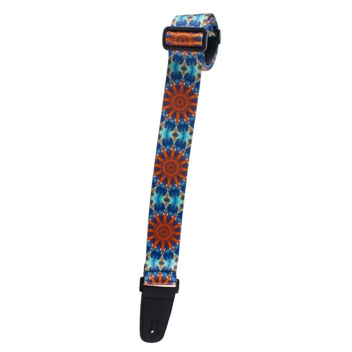 Henry Heller Artist Sublimination Series Guitar Strap, Sunburst, HSUB2-70