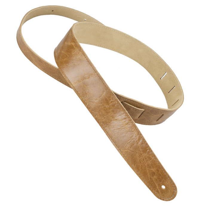 Henry Heller Leather Series, 2.5" Wide Leather Guitar Strap, Capri Tan