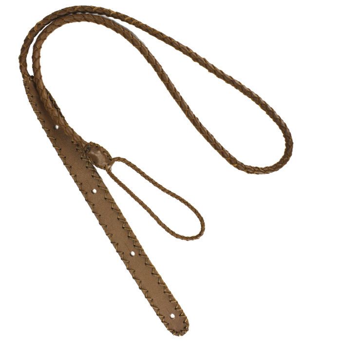 Henry Heller Ukulele/Uke Strap, Leather Braid, Brown, HP21B-BRN