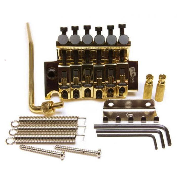 Graph Tech LB63 Floyd Rose Style Locking Bridge/Tremolo - GOLD, PS-0080-G0