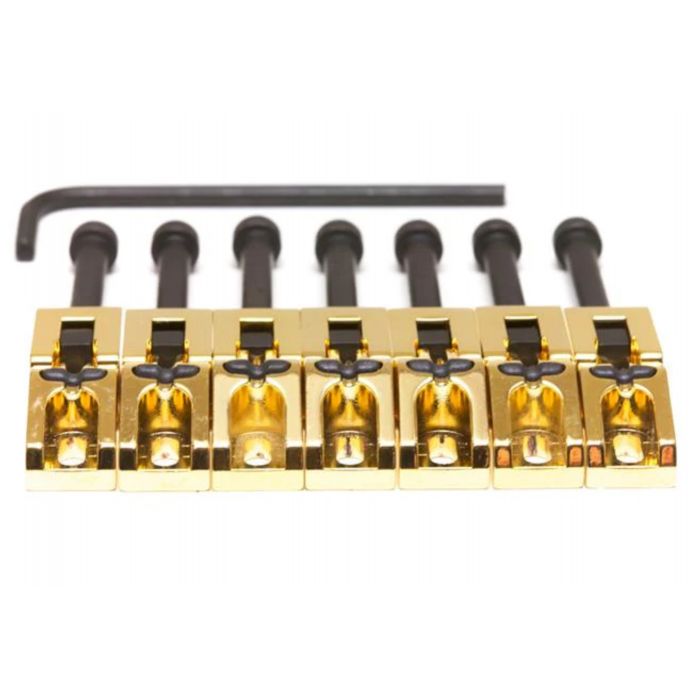 Graph Tech Floyd Rose Style 7-STRING String Saver Saddles, GOLD