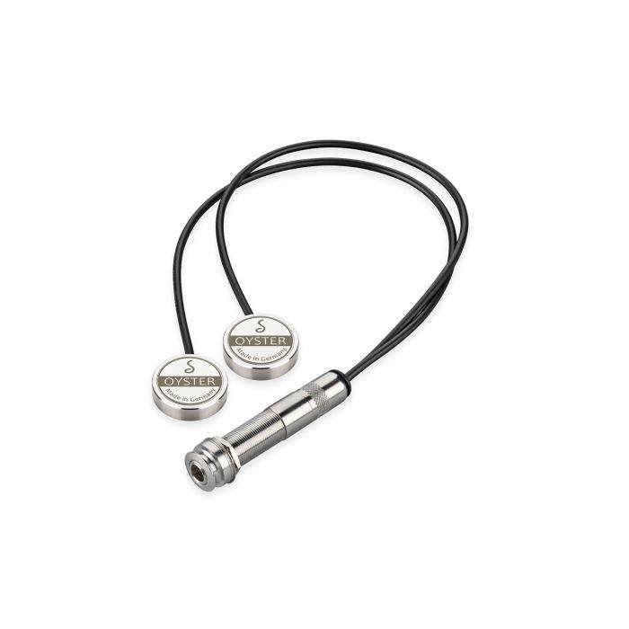 Schaller Germnay D/S Oyster Piezo Acoustic Instrument/Guitar Pickup, Nickel