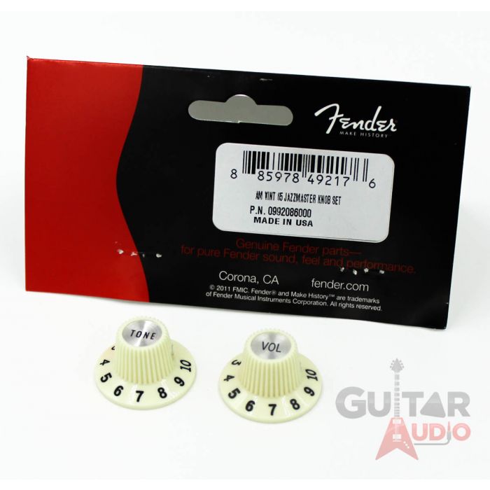 Genuine Fender '65 American Vintage Jazzmaster Hat Knobs Pair Set - 099-2086-000