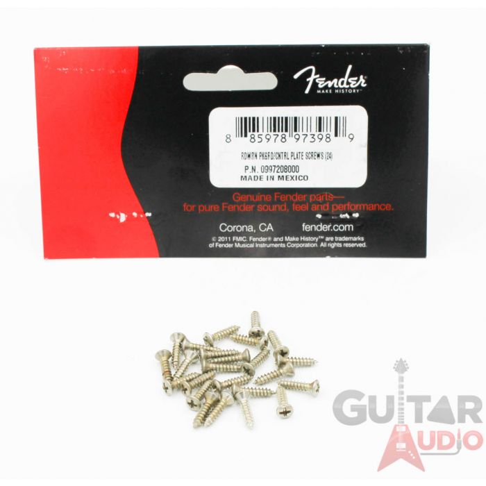 Genuine Fender ROAD WORN/Relic Aged Guitar Pickguard Screws (24) - 099-7208-000