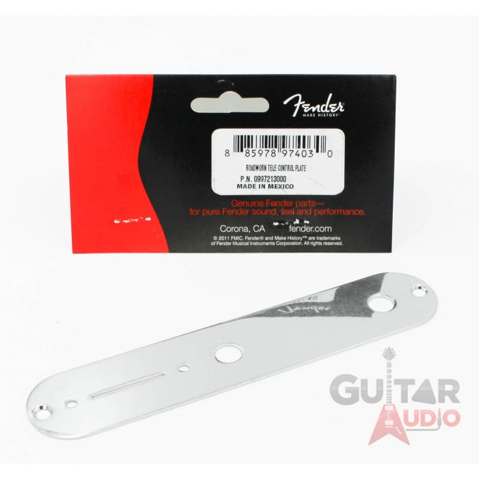 Genuine Fender ROAD WORN Telecaster/Tele Control Plate - CHROME, 099-7213-000