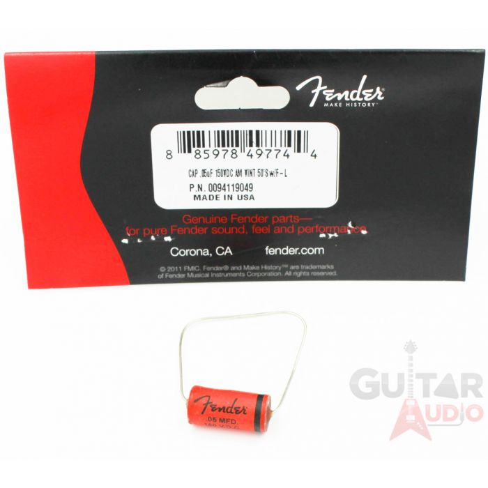 Genuine Fender Pure Vintage Waxed 05uF Hot Rod Tele/Telecaster Tone Capacitor