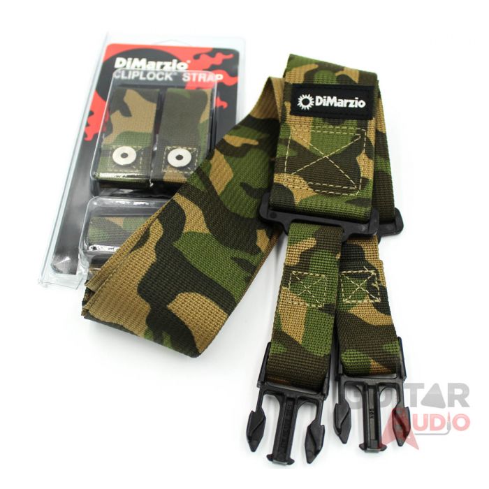 DiMarzio ClipLock Quick Release 2" Guitar Strap - CORDURA CAMOUFLAGE, DD2200CM