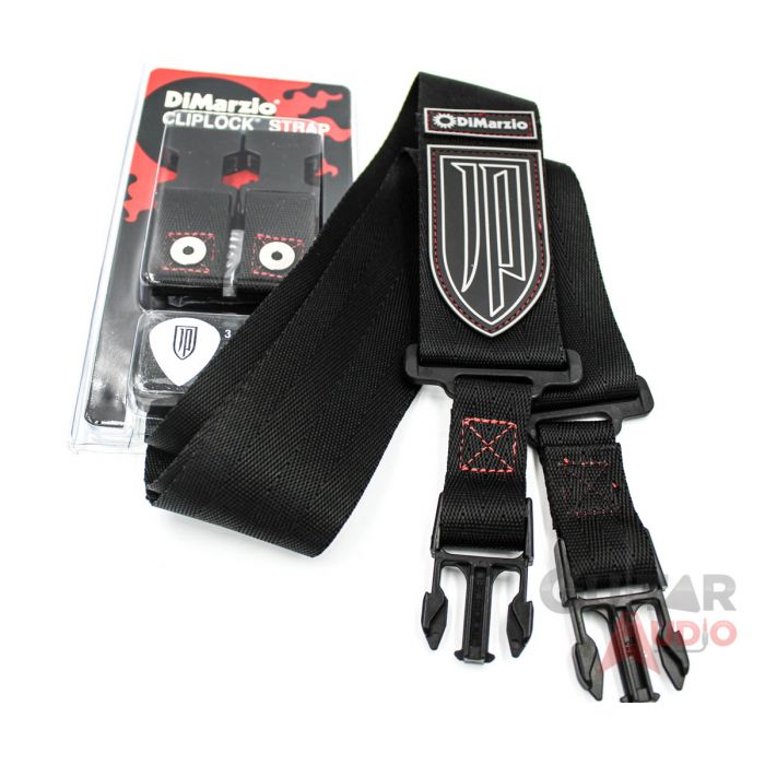 DiMarzio JOHN PETRUCCI ClipLock Quick Release Guitar Strap - DD2200JPBKRD