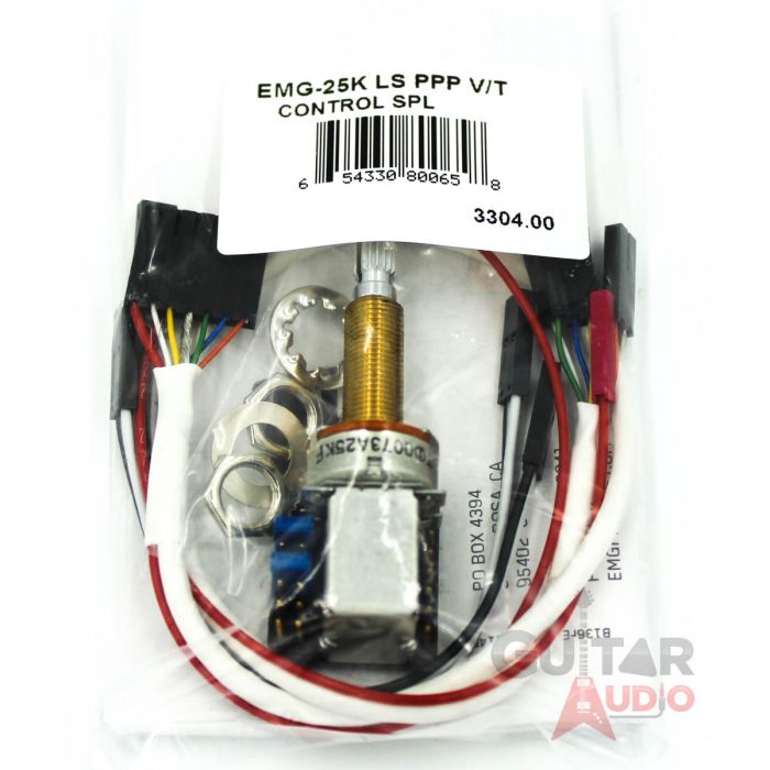 EMG 25k Long Shaft Solderless Push/Pull Control SPLIT SHAFT Pot (3304.00)