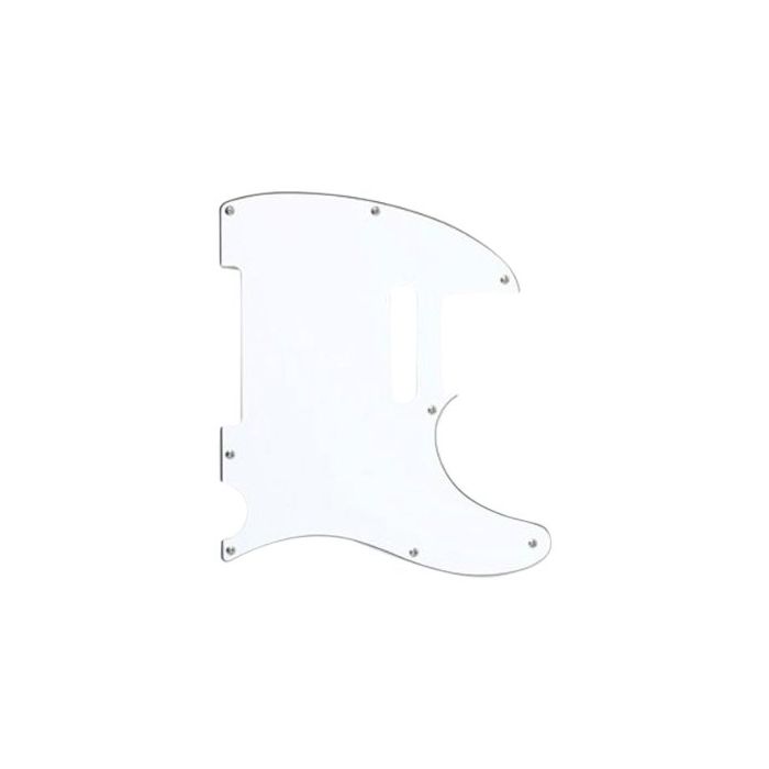 Genuine Fender 60s Telecaster/Tele 8-hole 3-ply White Pickguard 006-0817-000