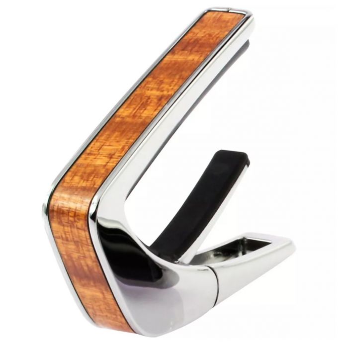 Thalia Wood Collection Guitar Capo - Sapele, Chrome