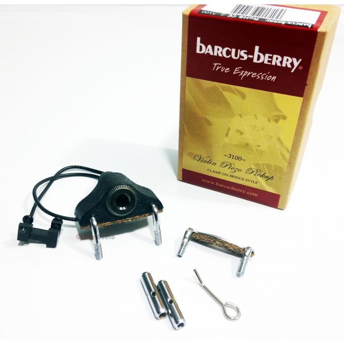 Barcus-Berry 3100 Clamp-On Violin Bridge Piezo Pickup with Output Jack