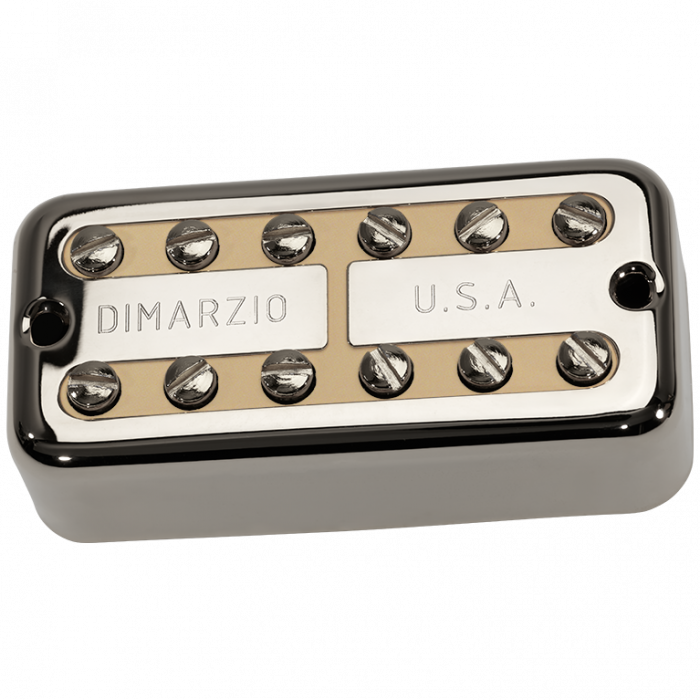 DiMarzio New'Tron Filter'Tron Guitar NECK Pickup - Nickel Cover w/ Cream Insert